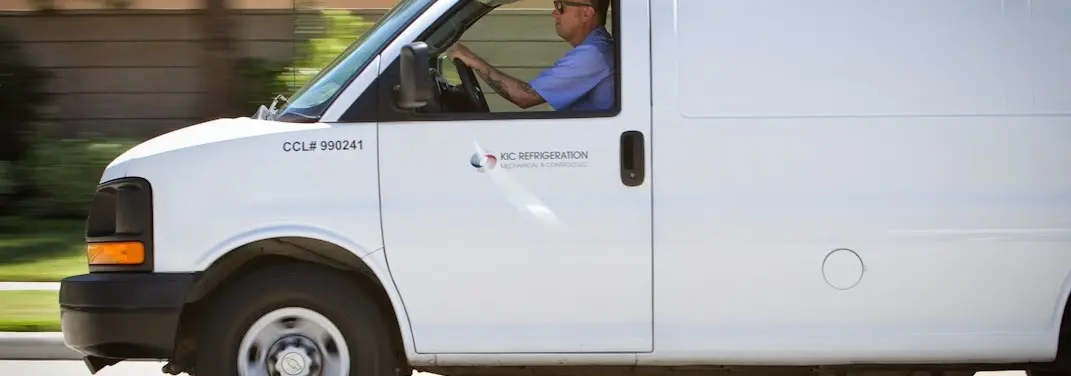 KIC Refrigeration service vehicle serving Elkhorn area